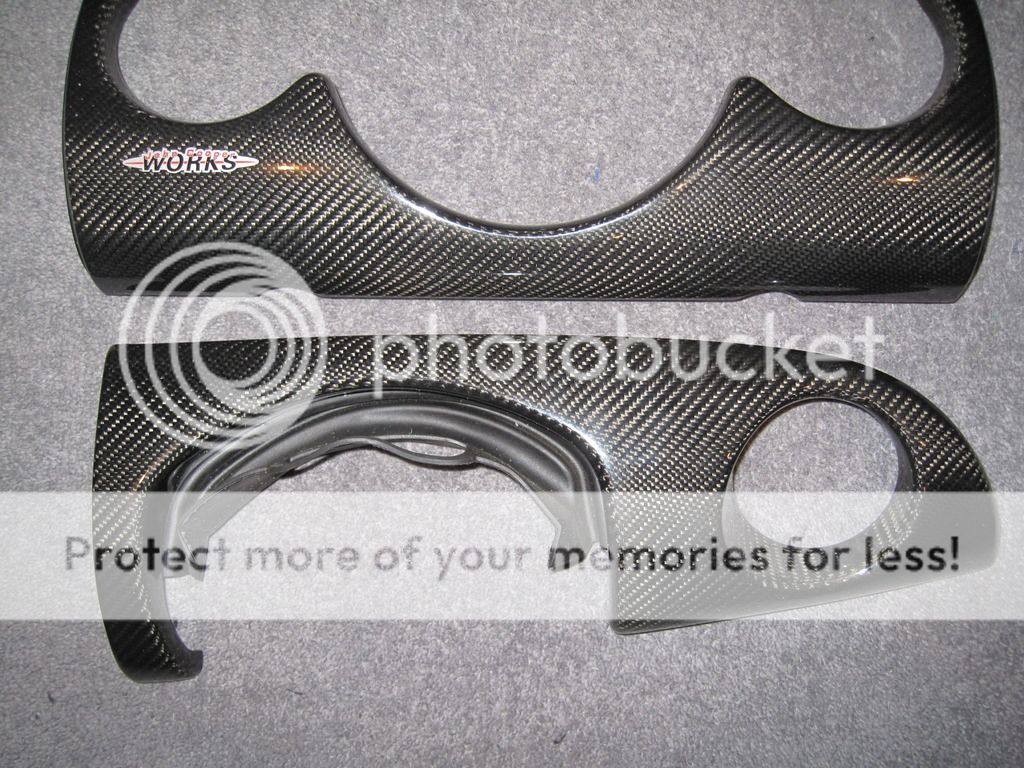 R50/R53 JCW 3 Piece Carbon Fiber Dash GENUINE